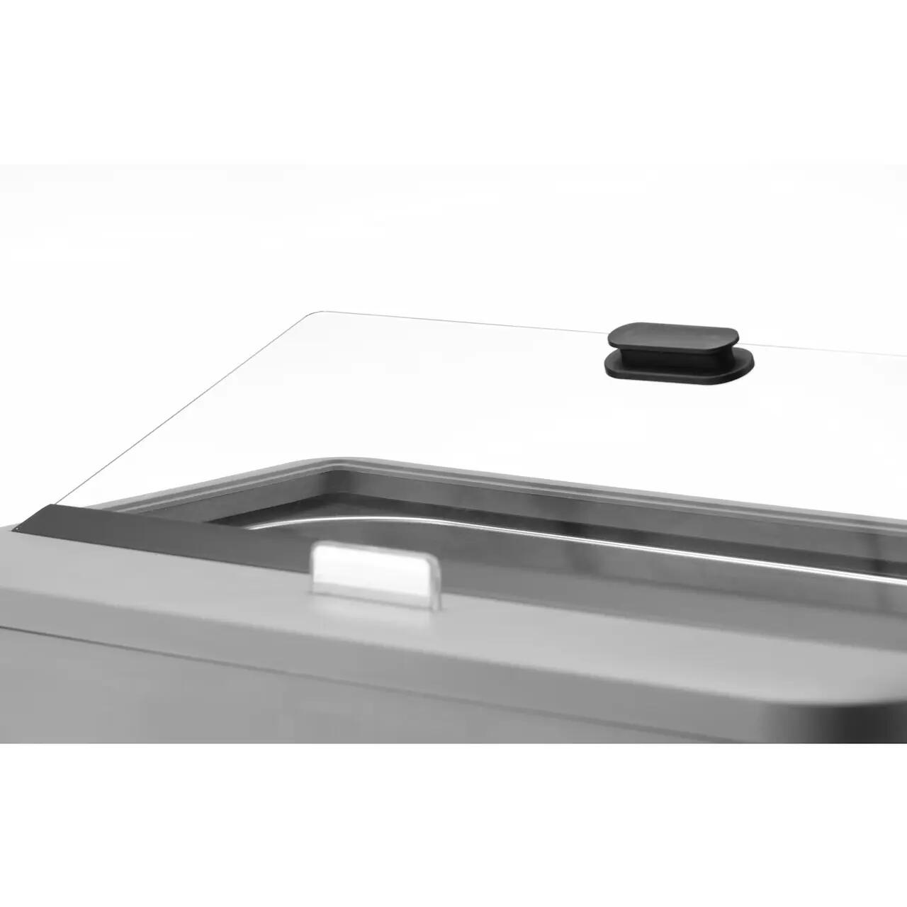Chafing dish electric UNIQ, HENDI, GN 1/1, Alb, 220-240V/700W, 607x402x(H)250mm - imagine 10