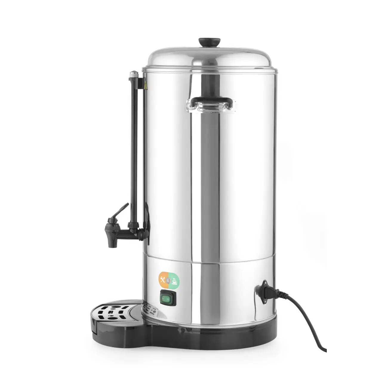 Percolator / cafetiera profesionala, 6lt, Hendi, cu pereti dubli din inox, 1500W, diam. 241x (H)480 mm, robinet anti-picurare, temperatura ajustabila pana la 100 C, filtru incorporat pentru cafea macinata - imagine 5