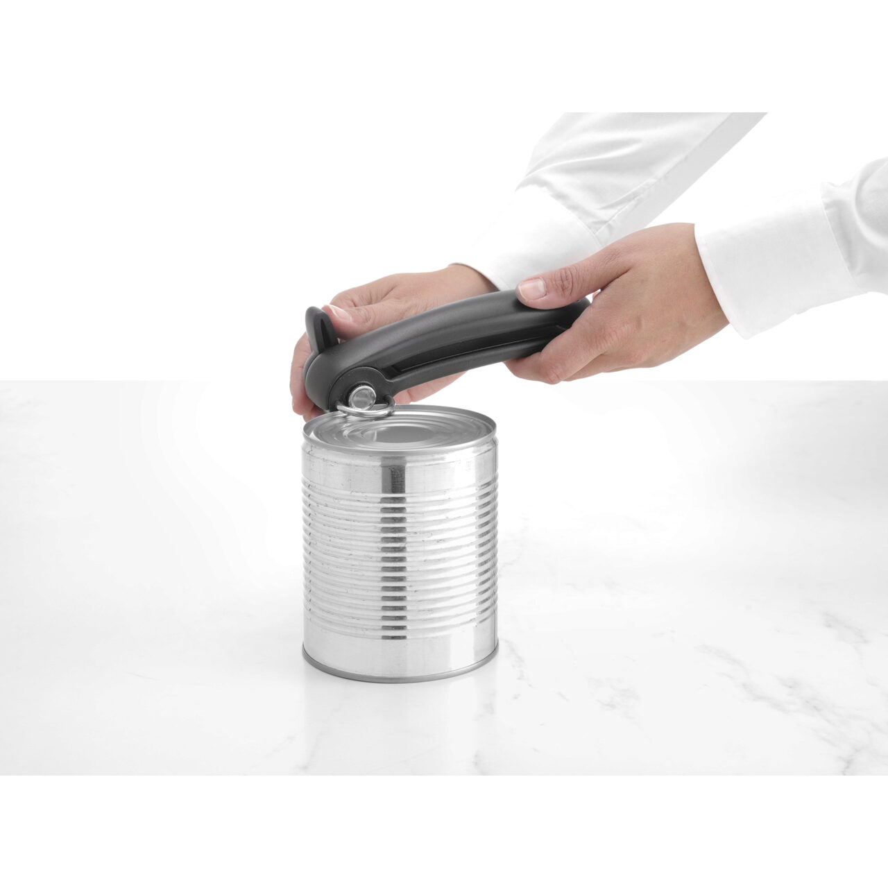 Desfacator conserve, Hendi, 190 mm, modul de deschidere lasa conserva fara margine ascutita, Inox/Polipropilena - imagine 3