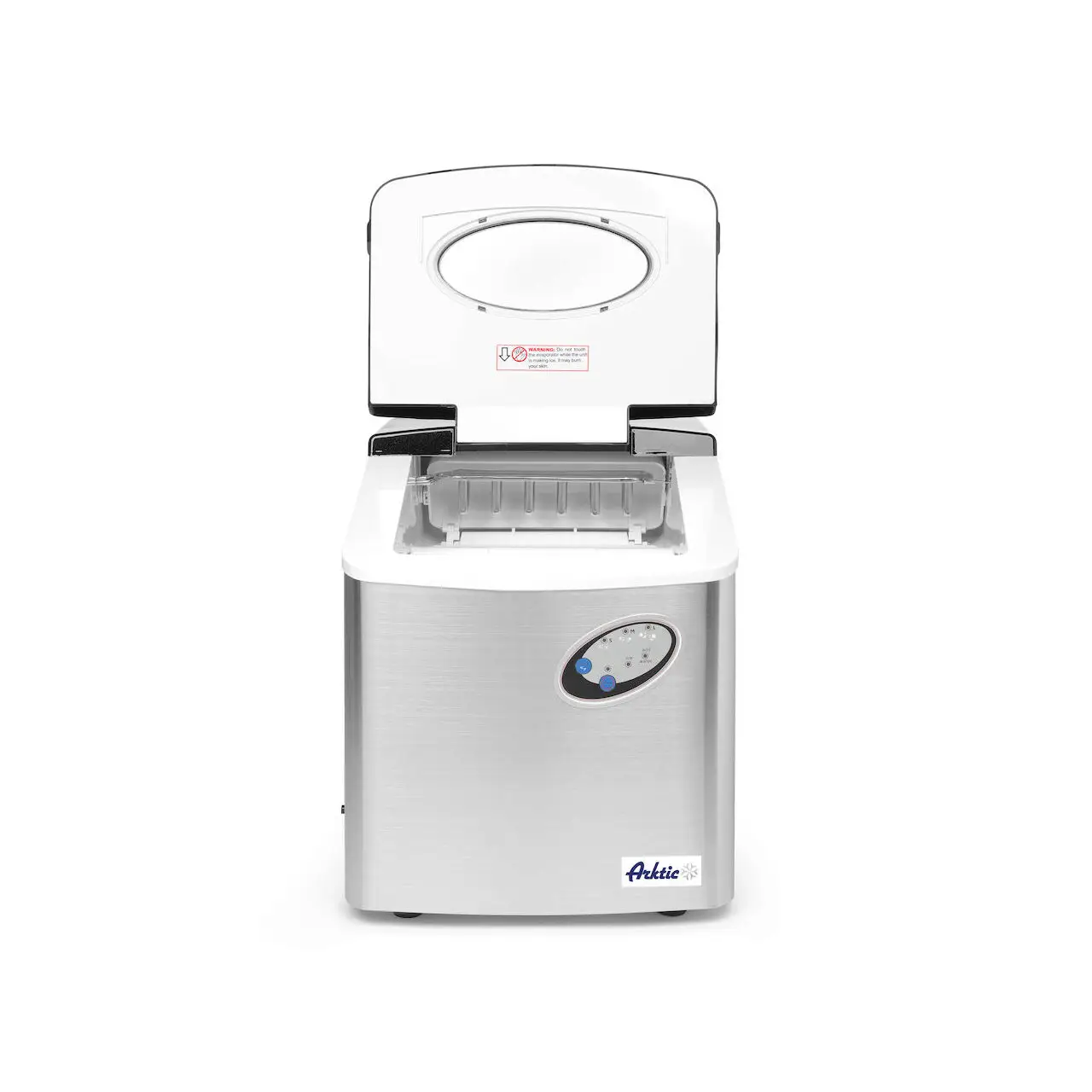 Masina profesionala pentru cuburi gheata, capacitate 15kg / 24h, stocare 4,5 kg cuburi, 160W, corp inox, Hendi Kitchen Line 15 - imagine 3