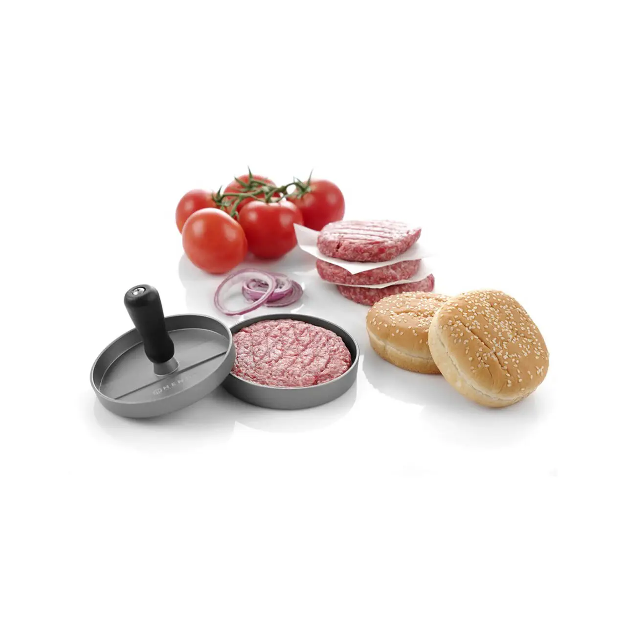 Presa hamburger, diametru 120 mm, din aluminiu cu strat anti-aderent, Hendi - imagine 2