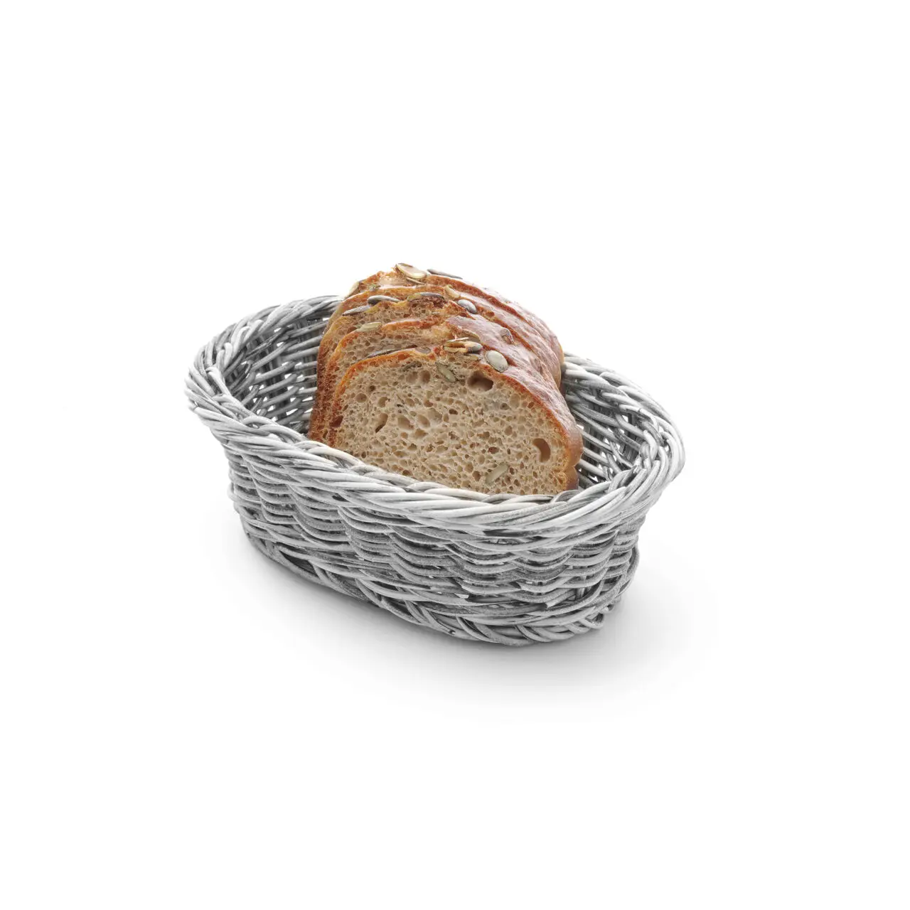 Cos servire pentru paine, oval, Hendi, Gri, 190x120x(h)60 mm - imagine 3