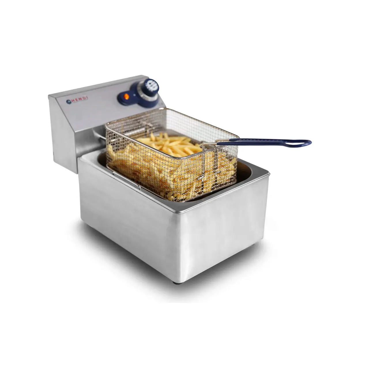 Friteuza electrica profesionala 4 litri, Hendi Blue Line, corp inox, termostat reglabil 0-190 gr C, 3000W, 217x400x(H)290 mm, - imagine 7