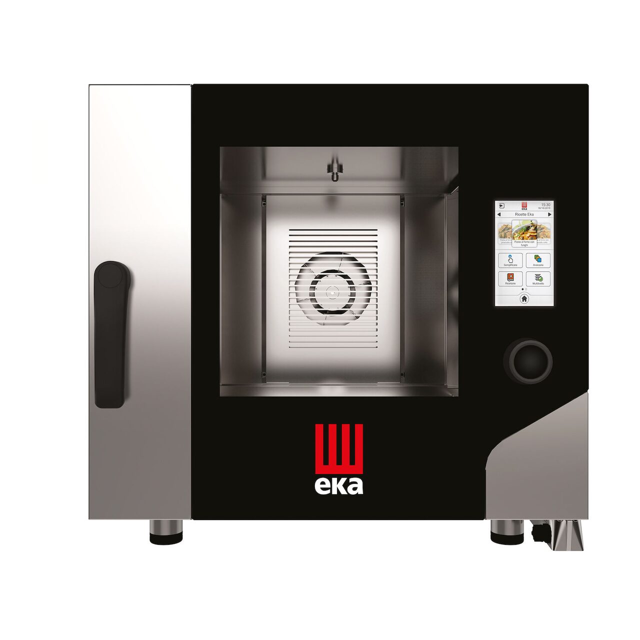 Cuptor gastronomie Millennial Touch Screen Gastro, cu sistem de spălare automată, capacitate 5 tavi GN1/1, Tecnoeka, 400V/7800W, 730x849x(H)700mm