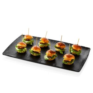 Platou melaminat negru , Rock,  Fine Dine GN 1/1, 530x325mm