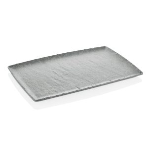 Platou melaminat gri, Rock, GN 1/1, Fine Dine 530x325mm