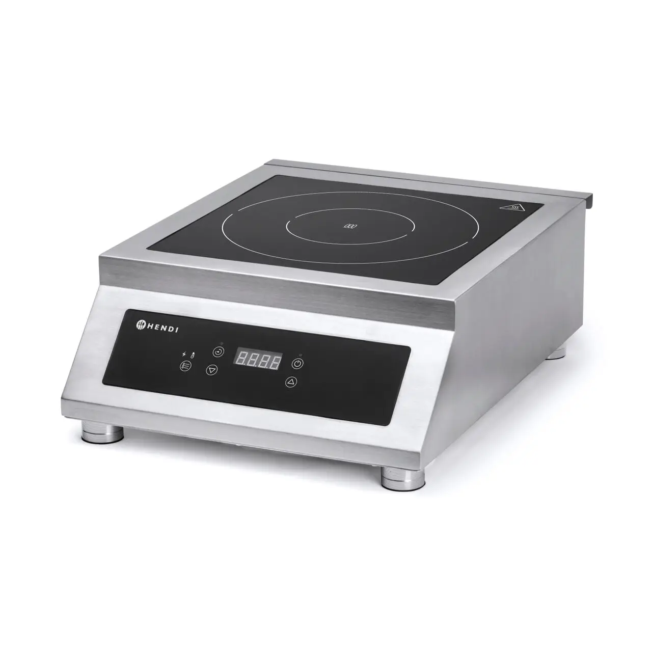 Plita cu inductie profesionala, Hendi Profi Line, model 5000 D ,putere 5000 W, control digital, corp inox, 39,8 cm x51,5 cm x16,8 cm inaltime - imagine 2