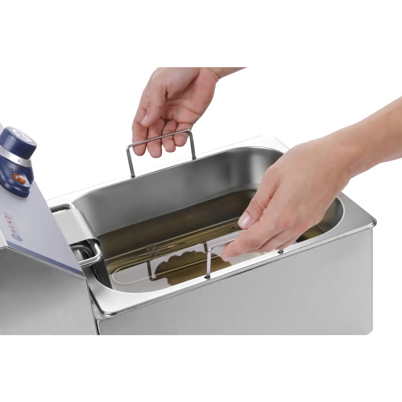 Friteuza electrica profesionala 4 litri, Hendi Blue Line, corp inox, termostat reglabil 0-190 gr C, 3000W, 217x400x(H)290 mm, - imagine 5