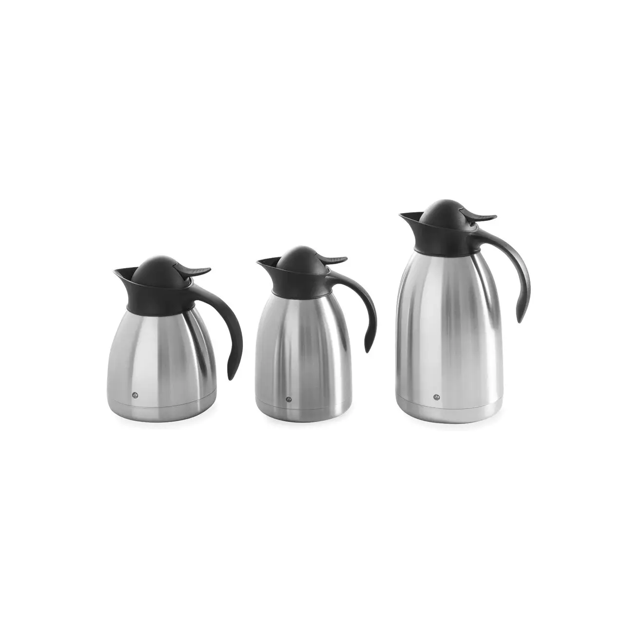 Cana termos 2 lt, pereti dubli inox, Hendi, capac cu sistem de apasare negru, 14.5 x 26 cm - imagine 3