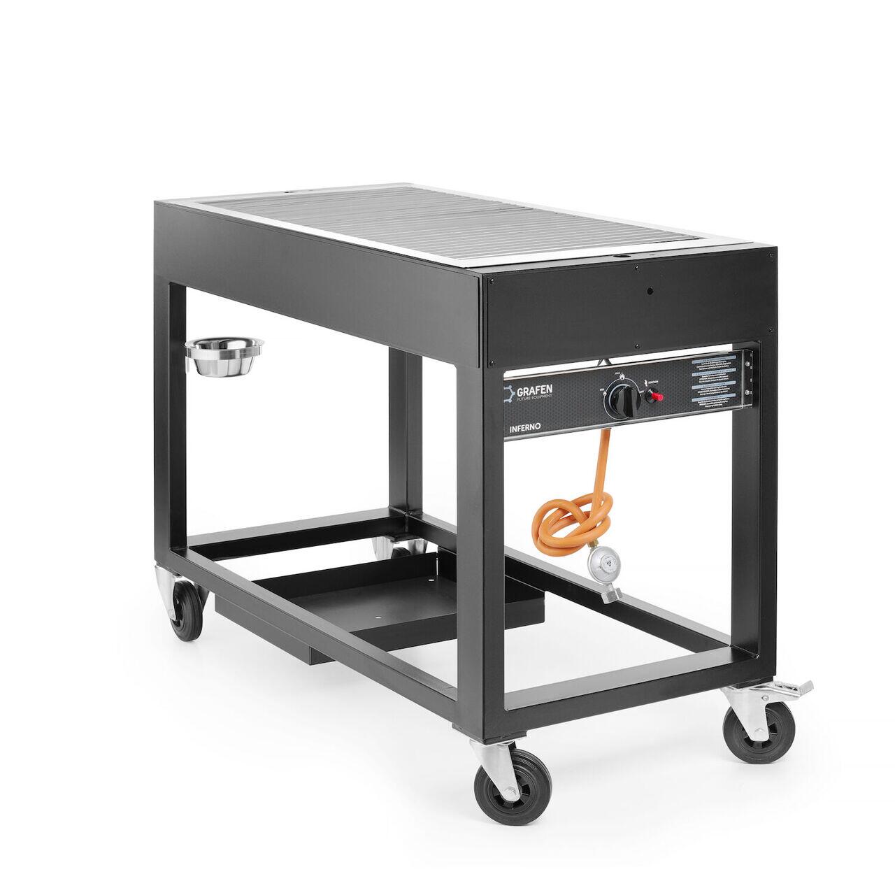 Barbecue pe gaz Tampa, HENDI, Negru, 10kW, 1260x580x(H)900mm - imagine 5