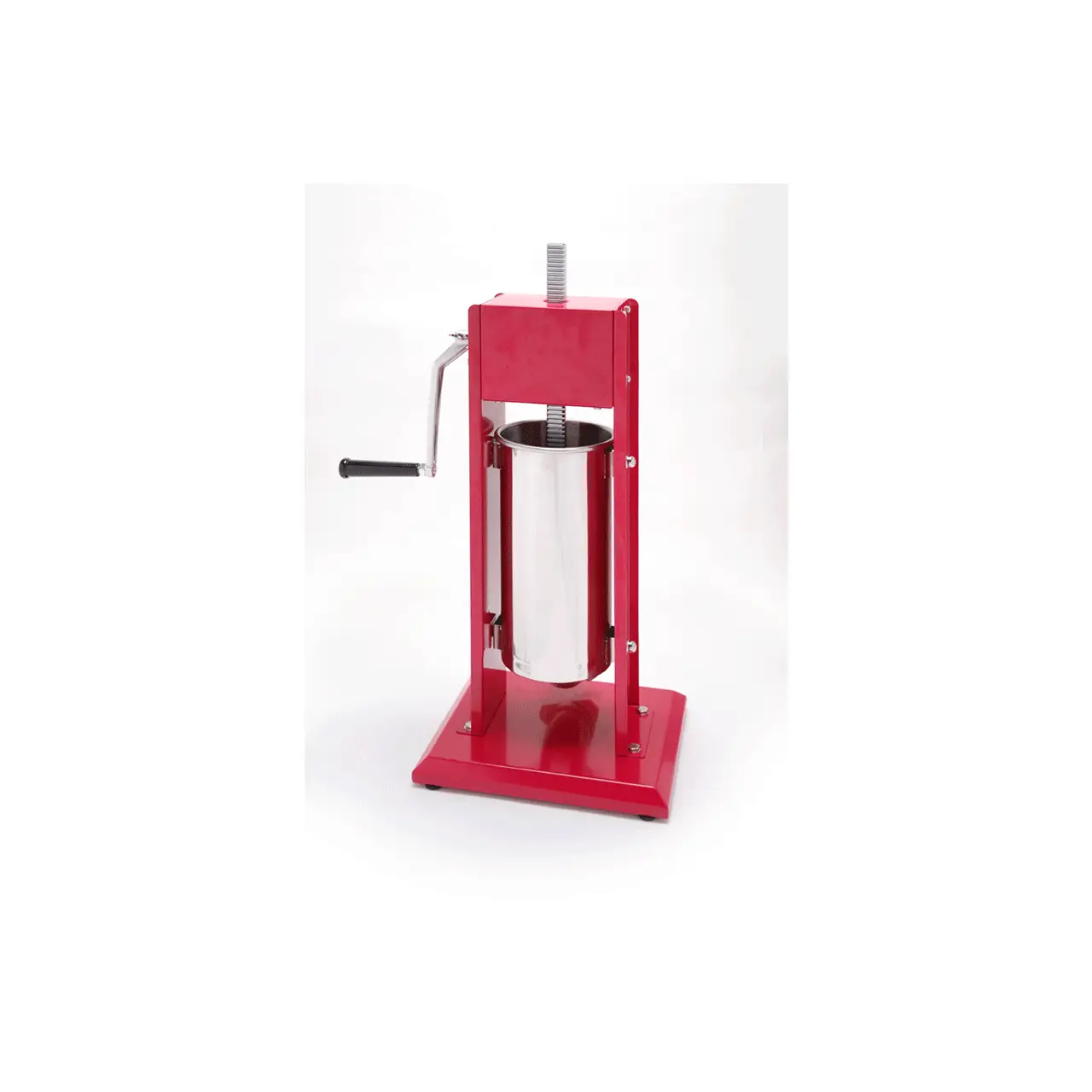 Aparat profesional pentru umplut carnati, Revolution, 5 lt, sistem umplere cu 2 viteze, inclus set 3 palnii, 30x34x(H)69 cm - imagine 4