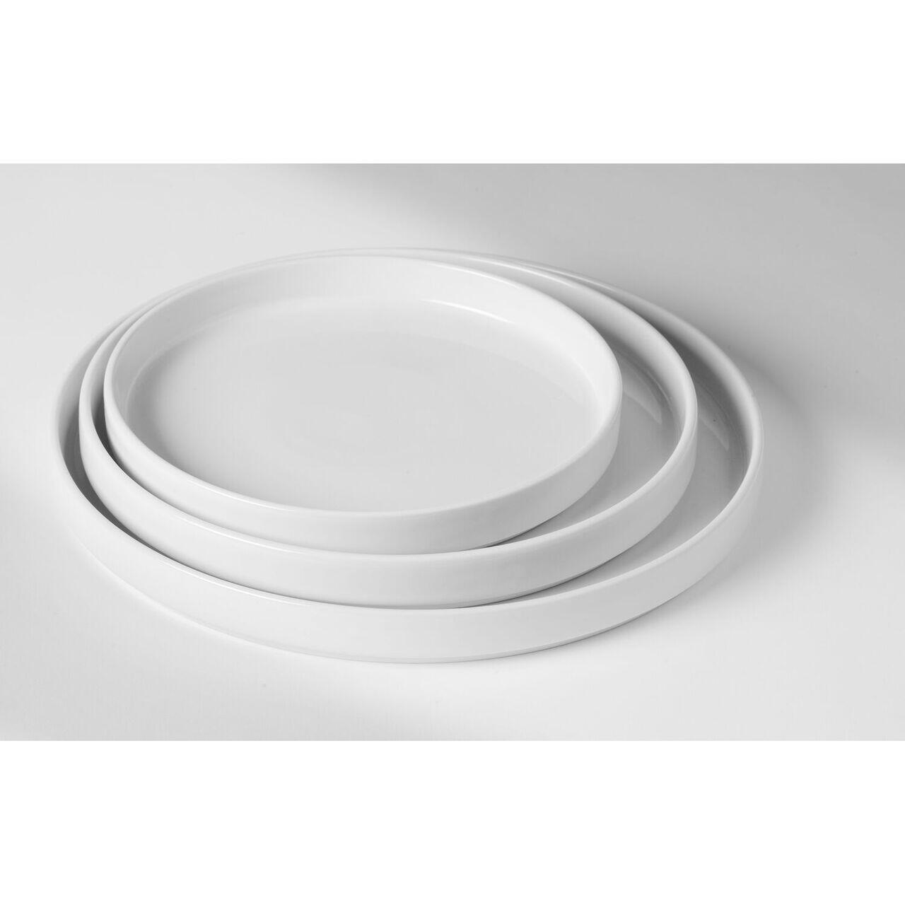 Platou cu margine înaltă Oslo, HENDI, albă, ⌀240x(H)26mm - imagine 2