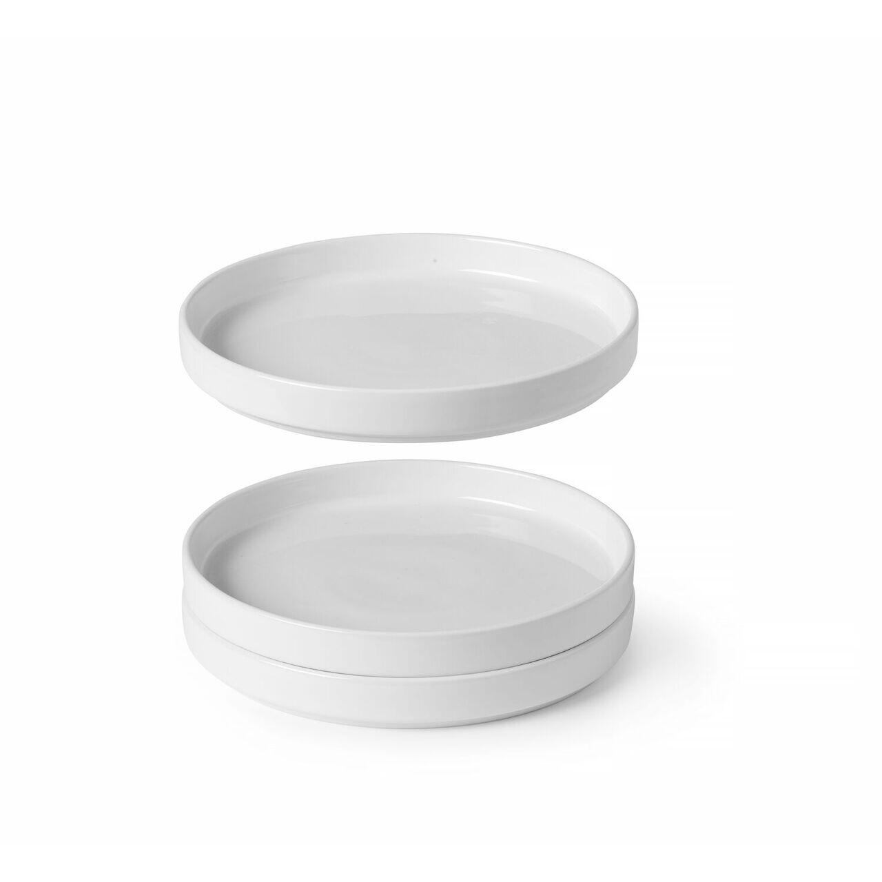 Platou cu margine înaltă Oslo, HENDI, albă, ⌀240x(H)26mm - imagine 3