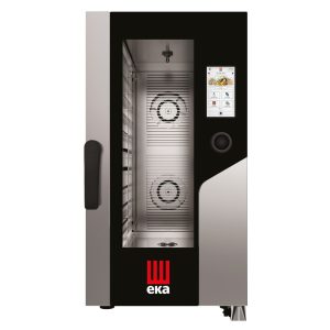 Cuptor electric cu convectie-abur Millennial Touch Screen Gastro Compact 10 x GN 1/1, control electronic, Tecnoeka, 400V/15400W, 500x930x(H)970mm