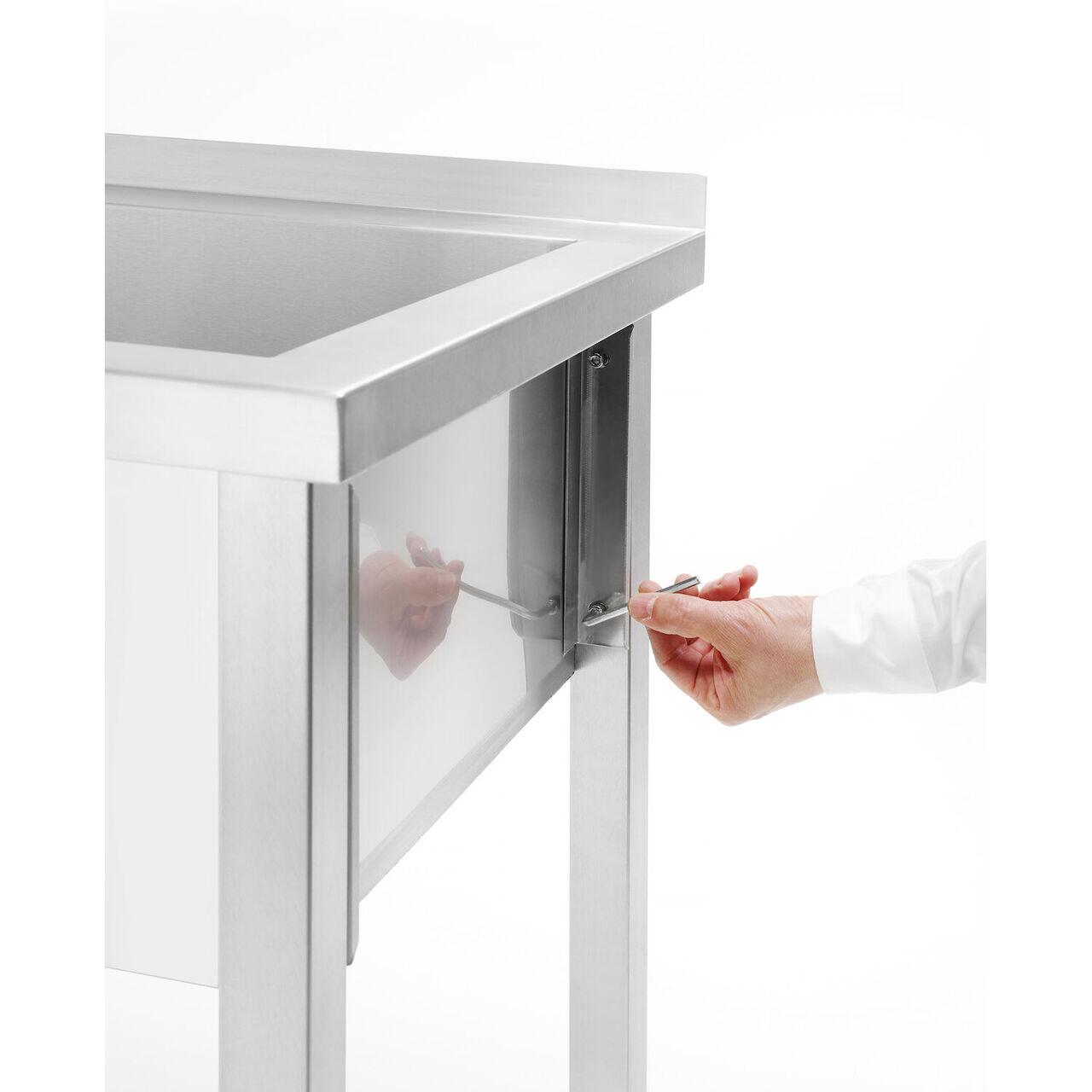Spalator cu o singura cuva Budget Line 800x600x850 mm - imagine 2