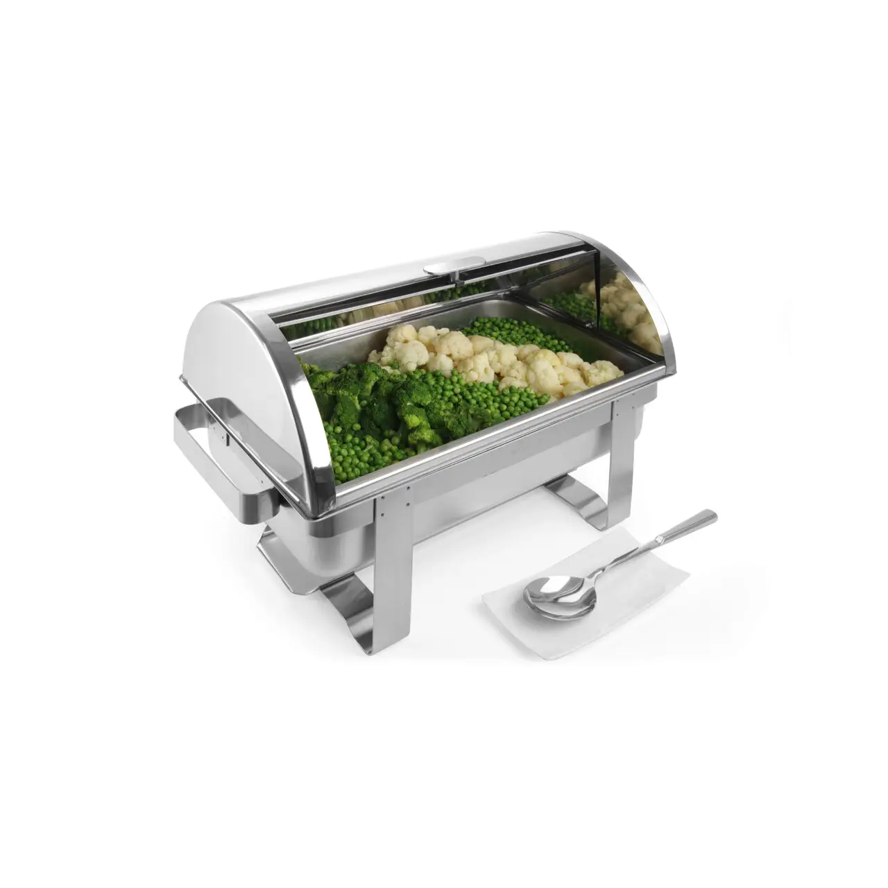 Chafing dish capac rolltop Gastronorm GN1/1, inox, 59x34x(H)40 cm, Model Hendi Rental-Top - imagine 7