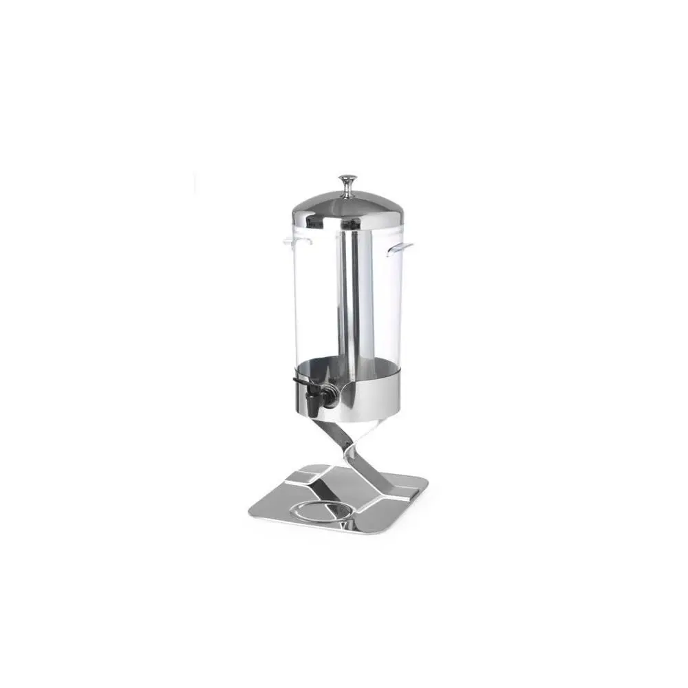 Dispenser profesional pentru suc 5 litri, sistem racire cu cuburi gheata, corp inox, cuva policarbonat, robinet anti-picurare, Hendi, 28x22x(H)51 cm - imagine 8