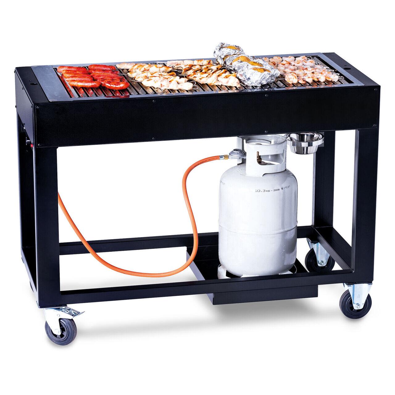 Barbecue pe gaz Tampa, HENDI, Negru, 10kW, 1260x580x(H)900mm - imagine 7