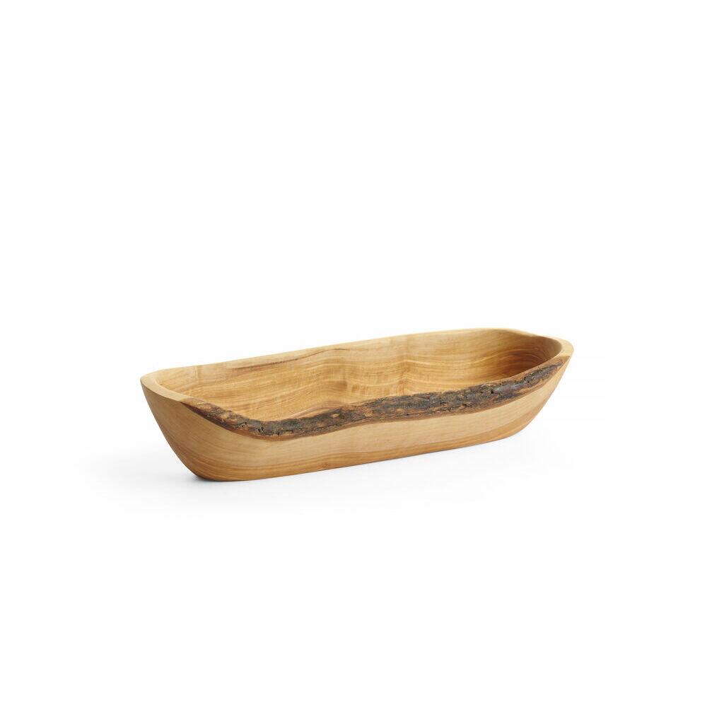 Bol din lemn de maslin alungit, HENDI, 300x95x(H)60mm - imagine 2