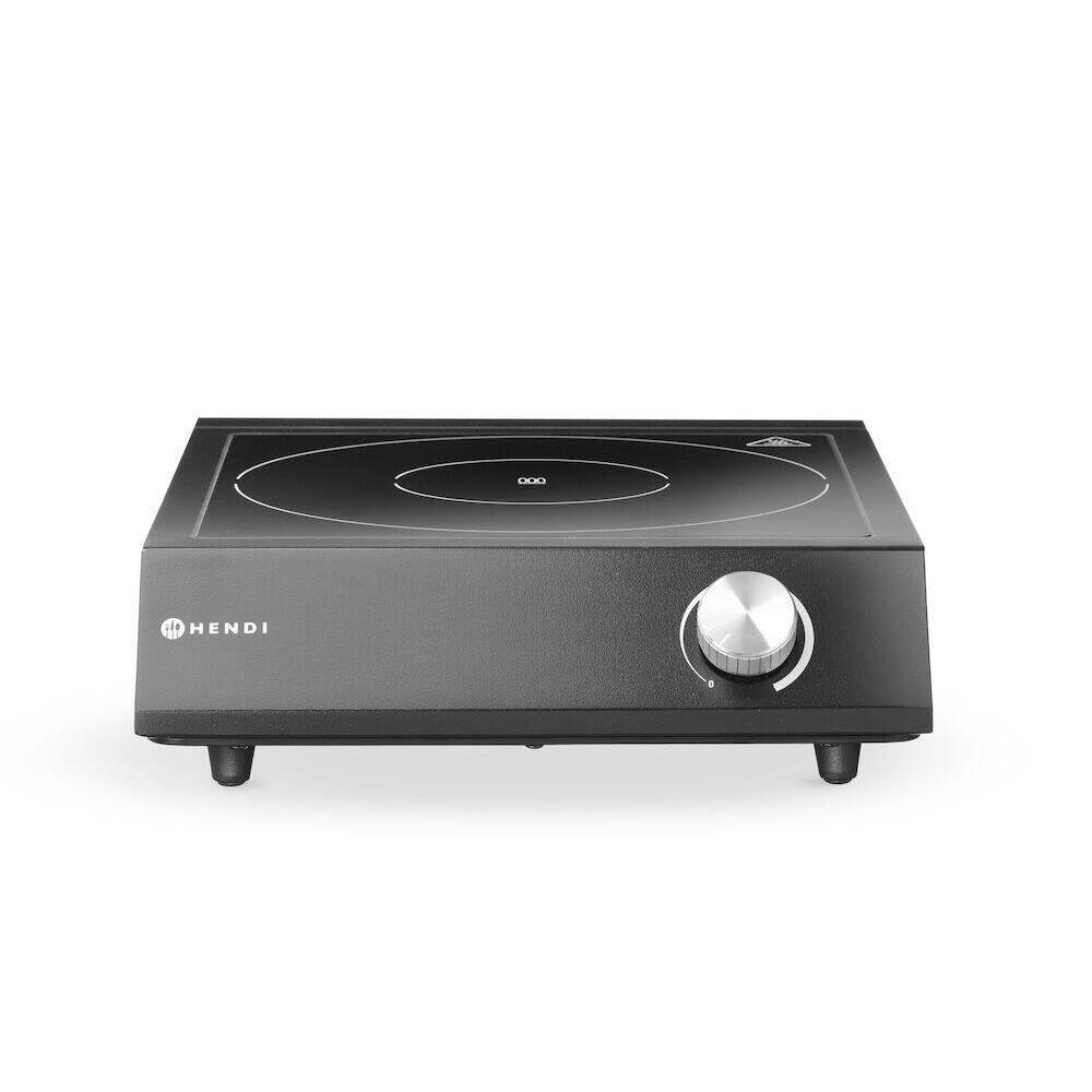 Set: Plita cu inductie 3500W + cratita + tigaie, HENDI, Negru, 220-240V/3500W, 320x395x(H)95mm - imagine 3