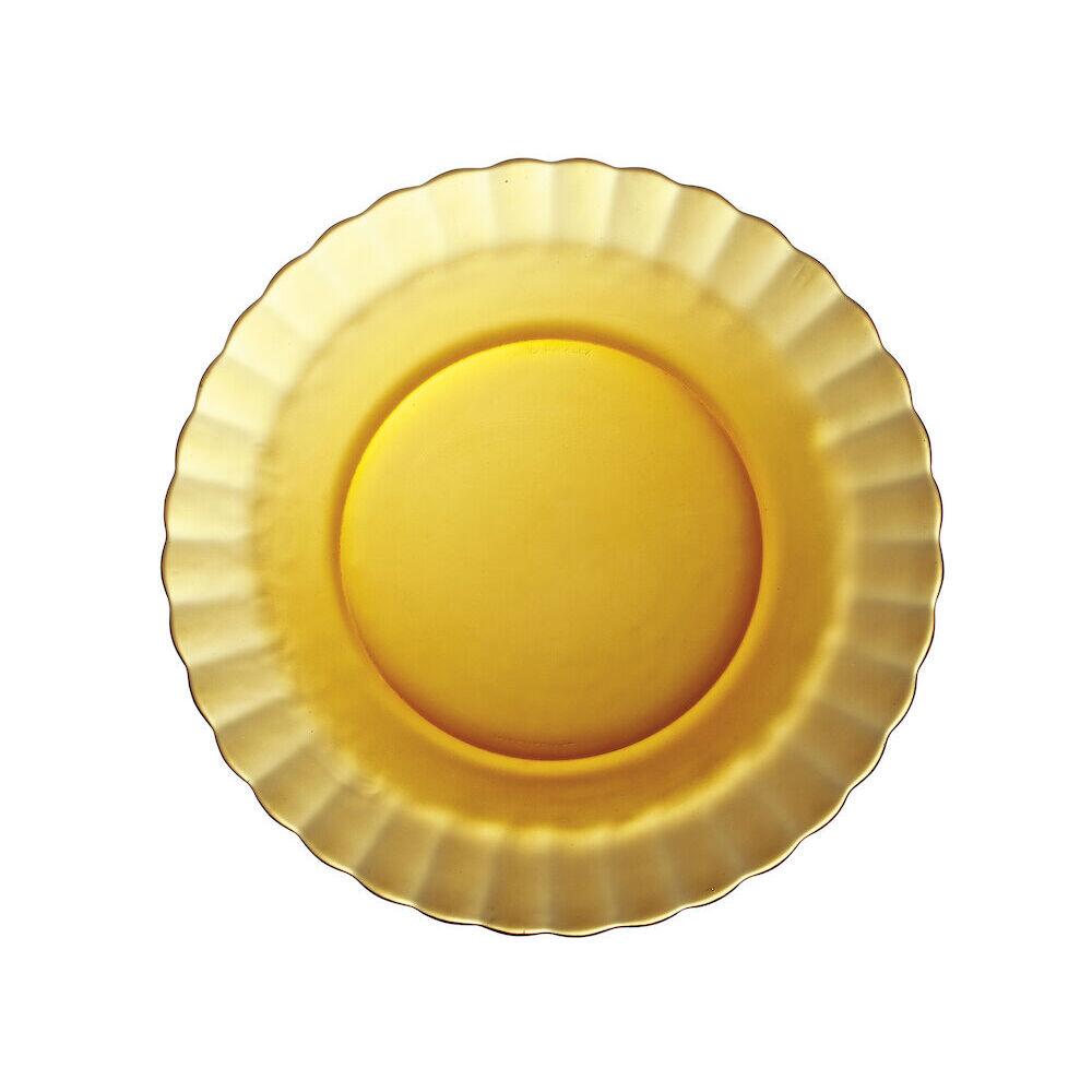 Farfurie plata Picardie Amber ,din sticla, Duralex, set 1 buc.ø230x(H)20mm - imagine 2