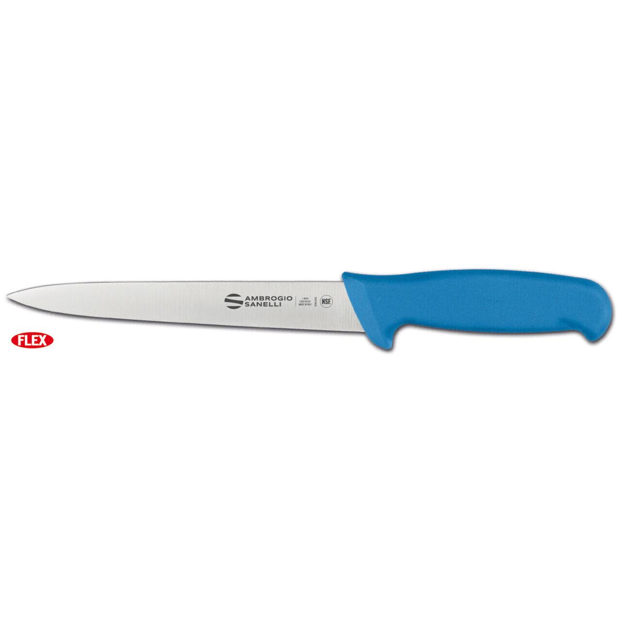 Cutit pentru file de peste Supra Colore, Ambrogio Sanelli, Albastru, (L) 310 mm - imagine 2